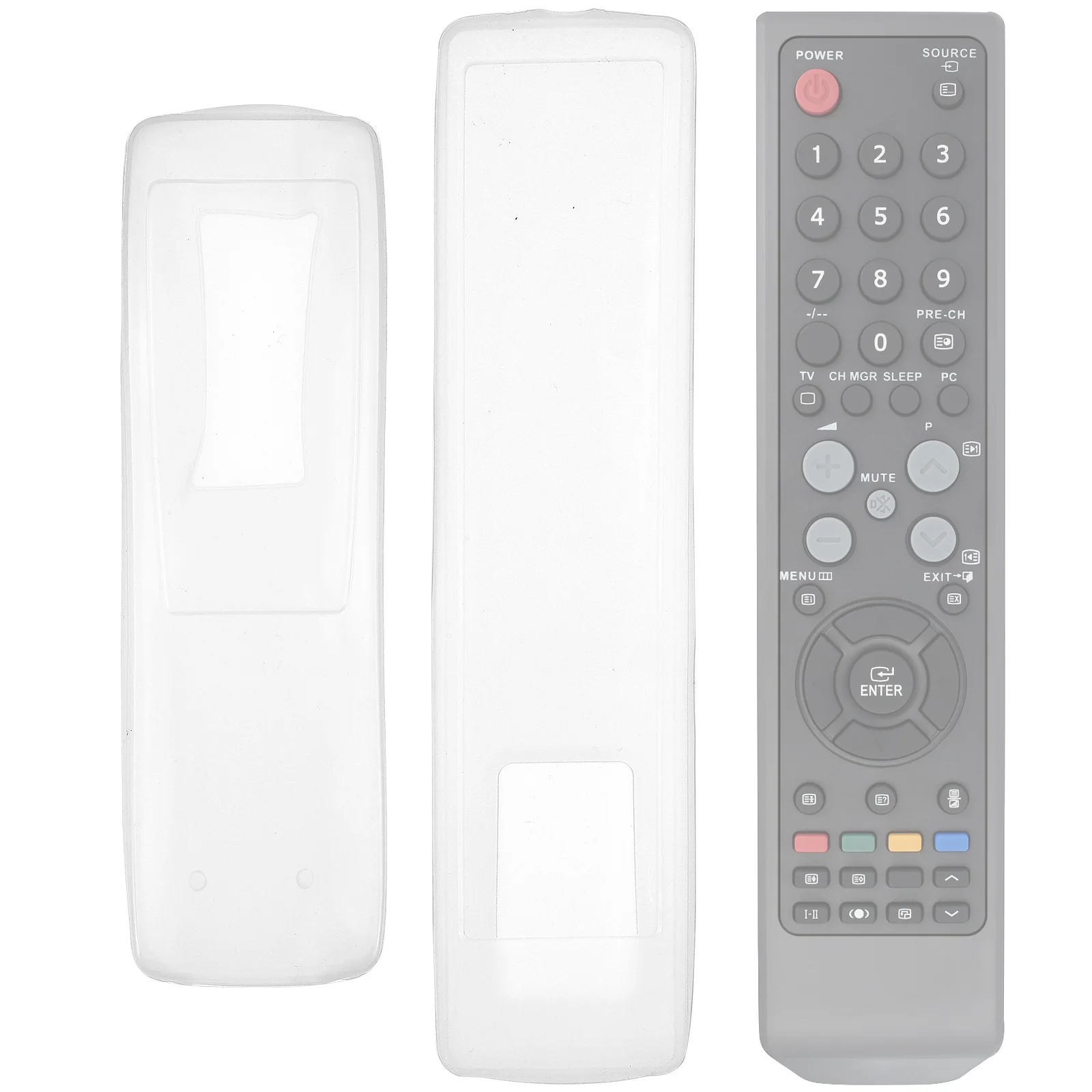 

3 pcs Control Silicone Cover For Television Air Conditioner Clear Dust Protector Case Covers Remote Control Cover Sleeve