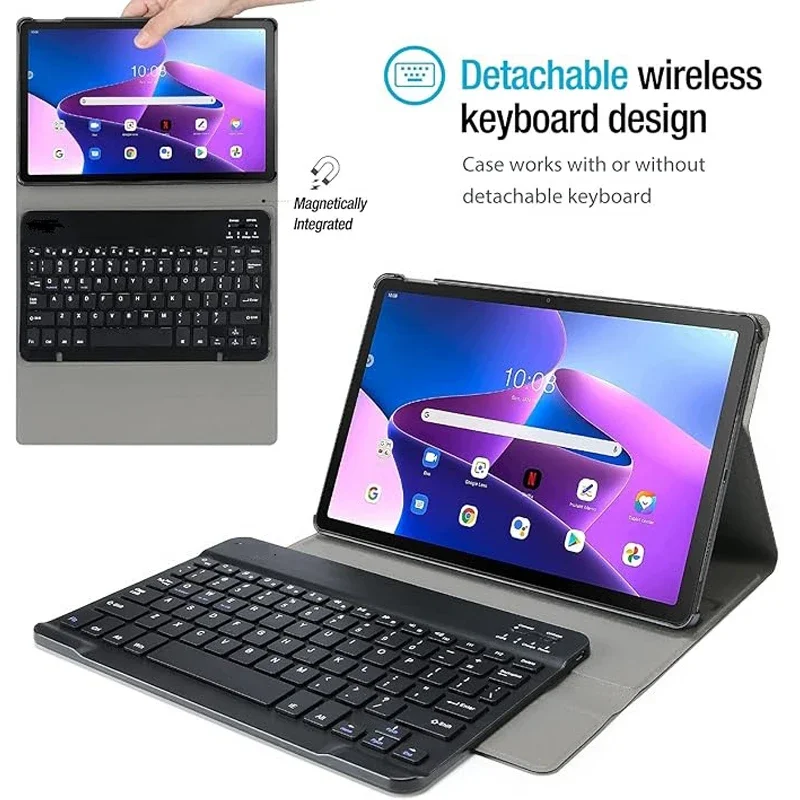 Detachable Keyboard Cover For Lenovo YOGA Pad Pro 12.7-inch 2025 Smart Keyboard Case For Lenovo YOGA Pad Pro 12.7 2025 Funda
