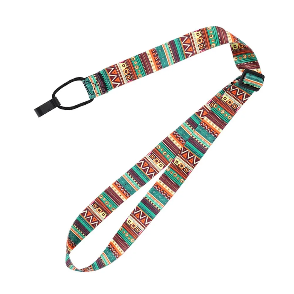 2PCS Fashion Adjustable Length Ukulele Strap Nylon + Polyester Colorful Guitar Strap Instrument Strap Performance