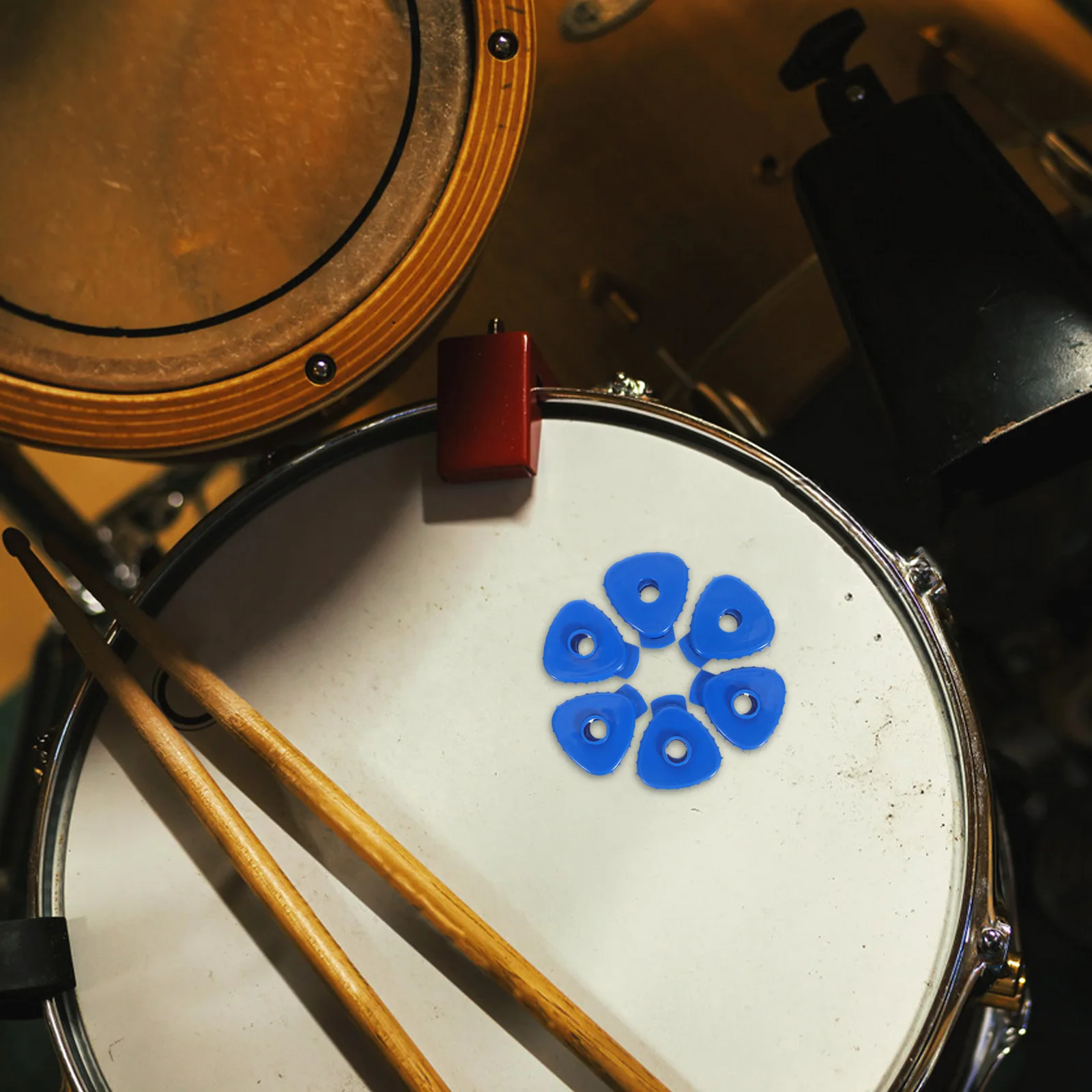 

6pcs Cymbal Quick Release Caps Plastic Drum Fasteners 6-8Mm Universal Wing Nut For Jazz Drum Parts Lightweight Spares Blue 6