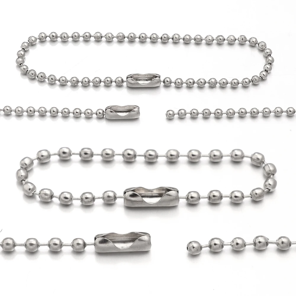 100pcs 8/10/12/15/20cm Metal Ball Bead Chains Fit Key Chain/Dolls/Label Hand Tag Connector Bulk Chains DIY Jewelry Accessories image 4
