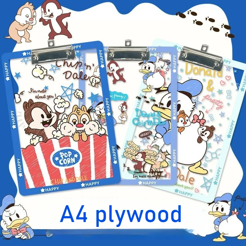 

Disney Donald Duck Chip 'n' Dale аниме мультфильм милая доска для письма формата А4 каваи девушка сердце студент тест скрепка для бумаг папка канцелярские принадлежности