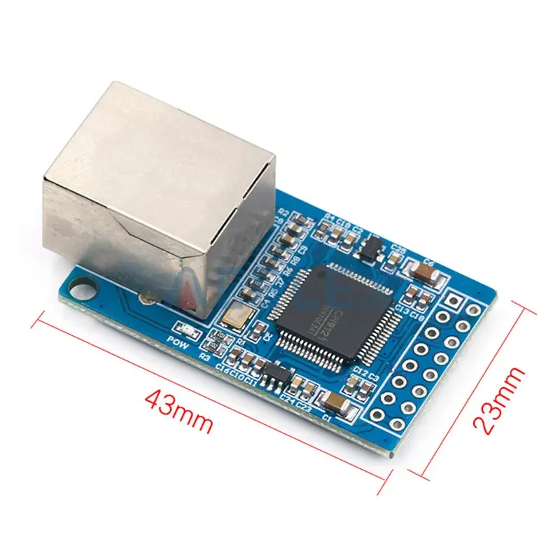 CH9121 Rede Módulo UART porta serial para Ethernet módulo de rede servidor serial módulo TCP/IP 51/STM32 3.3V 5V