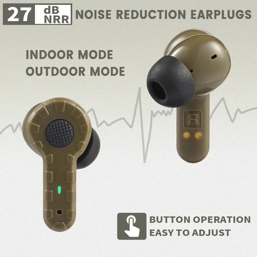 ARM NEXT Shooting protezione per le orecchie cuffie di sicurezza elettroniche tappi per le orecchie In-Ear riduzione attiva del rumore per la caccia