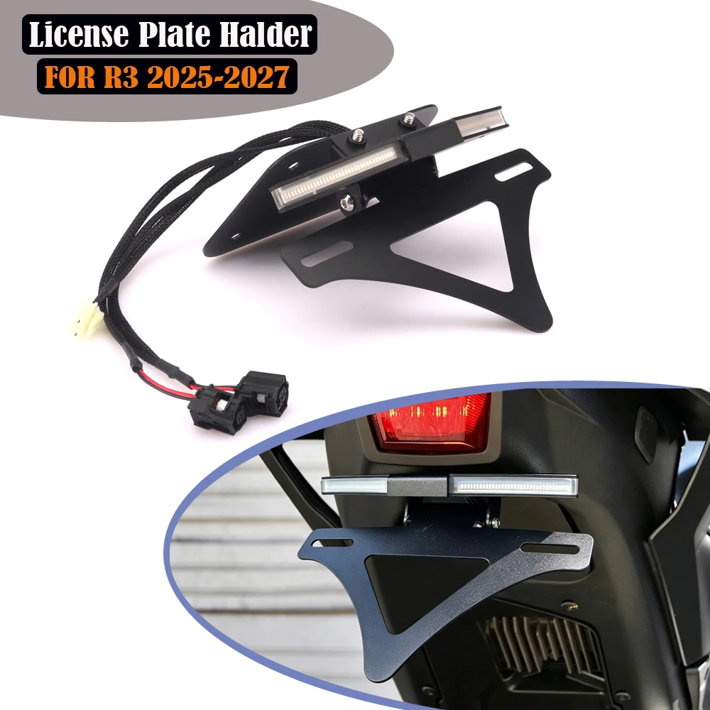 New Motorcycle For Yamaha YZF R3 YZF R3 2025-2027 Mount Fender Eliminator Tail Tidy License Plate Holder