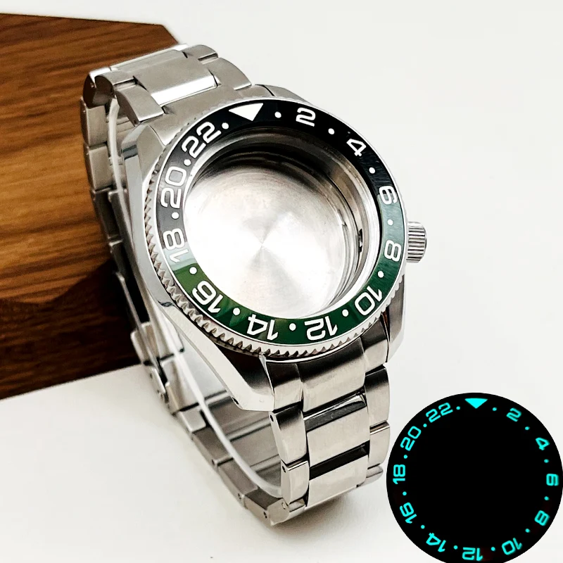 Mod SPB185 SPB187 NH35 Watch Case and 20m Bracelet Set Fit For 7S26 NH34 NH35 NH36 Movement Sapphire Glass Watch Cases and Strap - Image 4