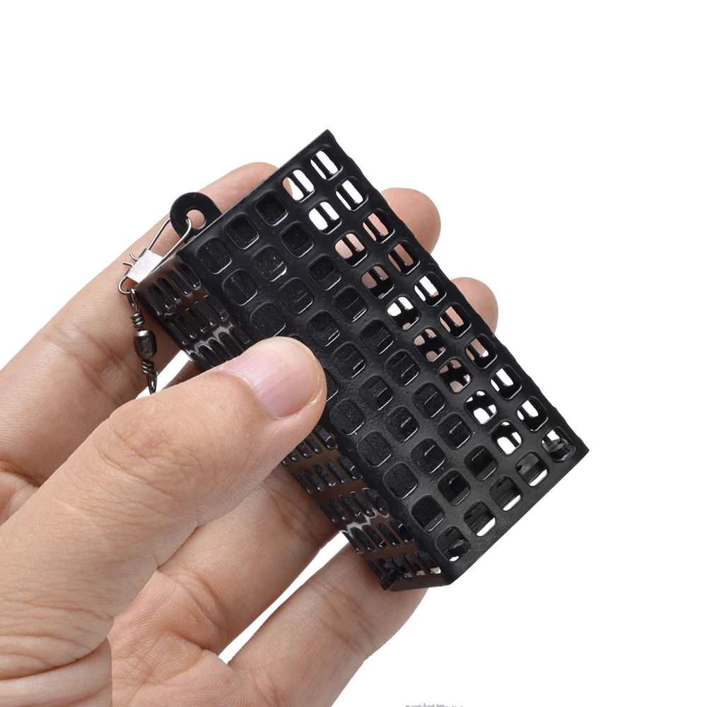NGB 30g 40g 50g 60g 70g 80g 90g 100g Square Metal Feeder Bait Cage Container Bait Basket Holder Wire Carp Fishing Sinking