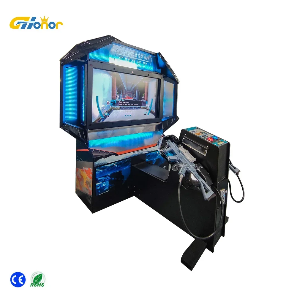 New Commercial Kids Adult Coin Operated Shooting Arcade Games Machine For Sale