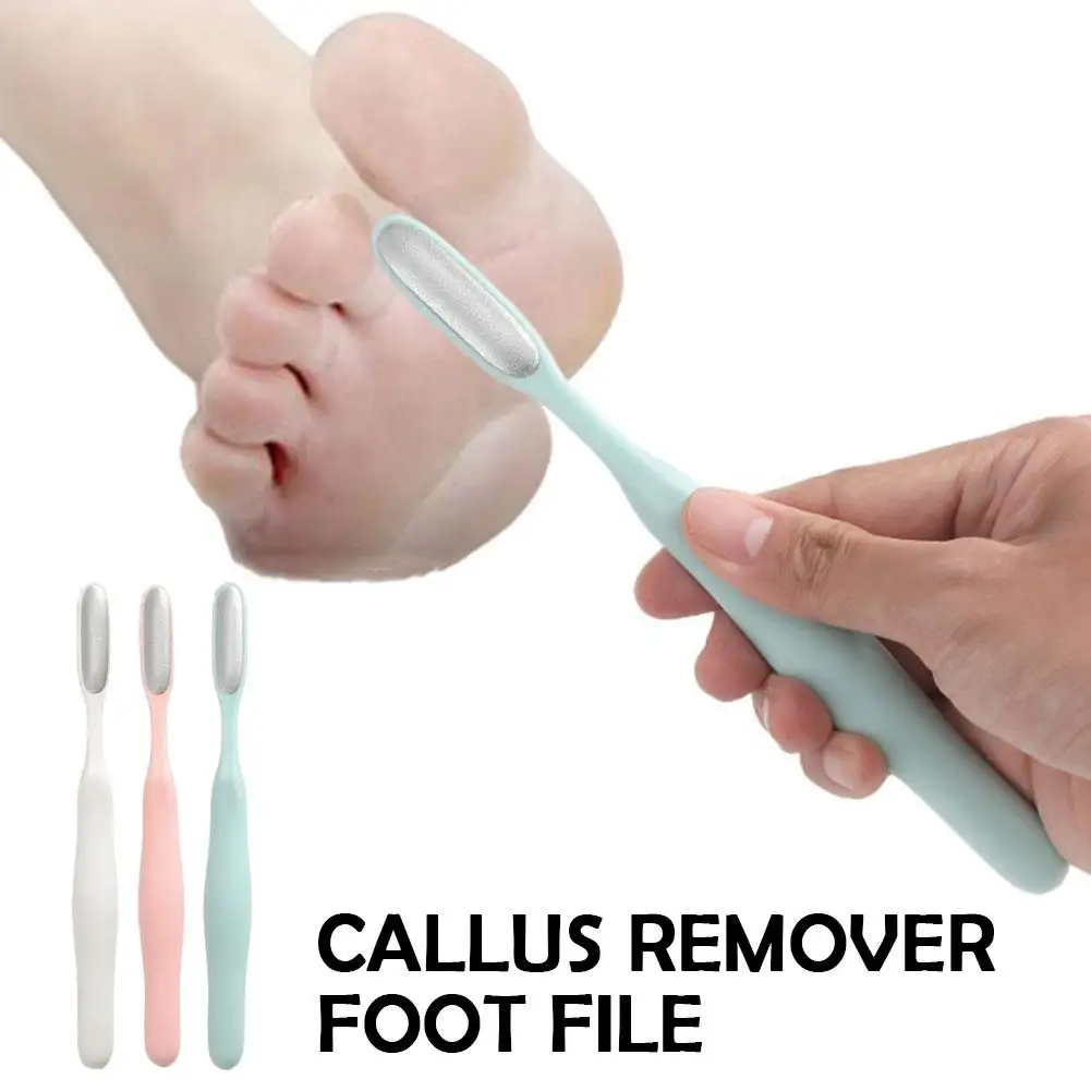 Lima de pies curva 3D con mango ergonómico, removedor de callos para piel muerta entre los dedos, opciones multicolor, esencial para viajes, antideslizante