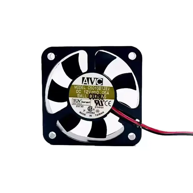 SLIDER C5010B12EV DC 12V 0.05A 5010 Cooling Fan, 50x50x10mm Dual Ball Bearing PC Inverter Projector Ultra Thin Axial Fan