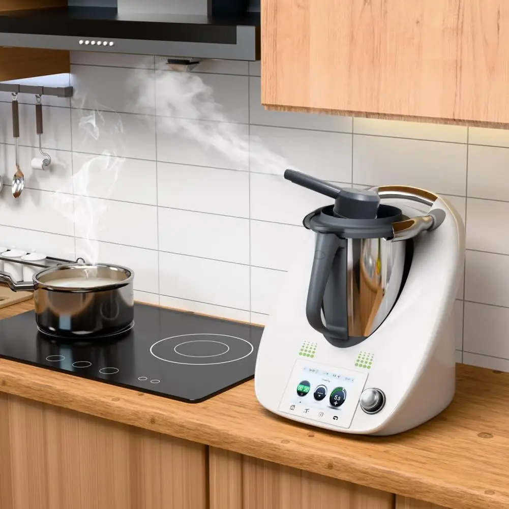 Secure Lid Attachment Steam Shunt Steam Splitter for Tm5 Tm6 Food-safe Steam Deflector 360° Rotating for Wall for Thermomix