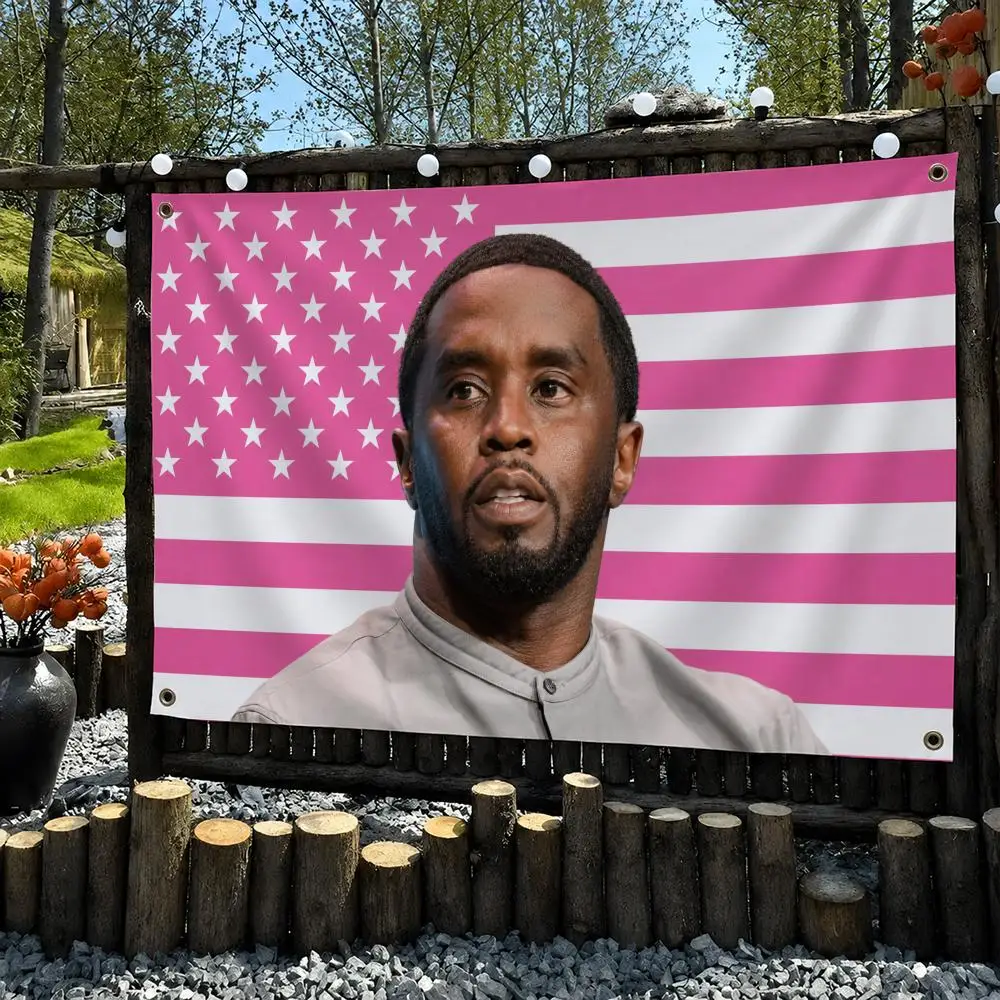 D-diddy Rapper Singer Flags Wall Hanging Outdoor Garage Room Decorative Fashion Gift Background