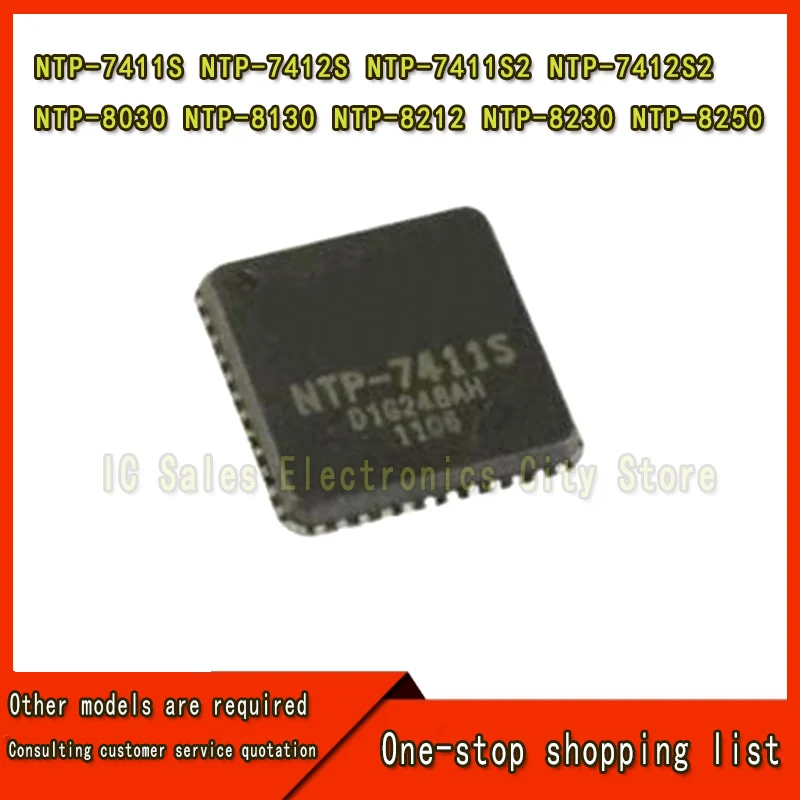 (1 Stuk)  Nieuwe NTP-7411S NTP-7412S NTP-7411S2 NTP-7412S2 NTP-8030 NTP-8130 NTP-8212 Ntp8212 NTP-8230 NTP-8250 Qfn Bga Chipset