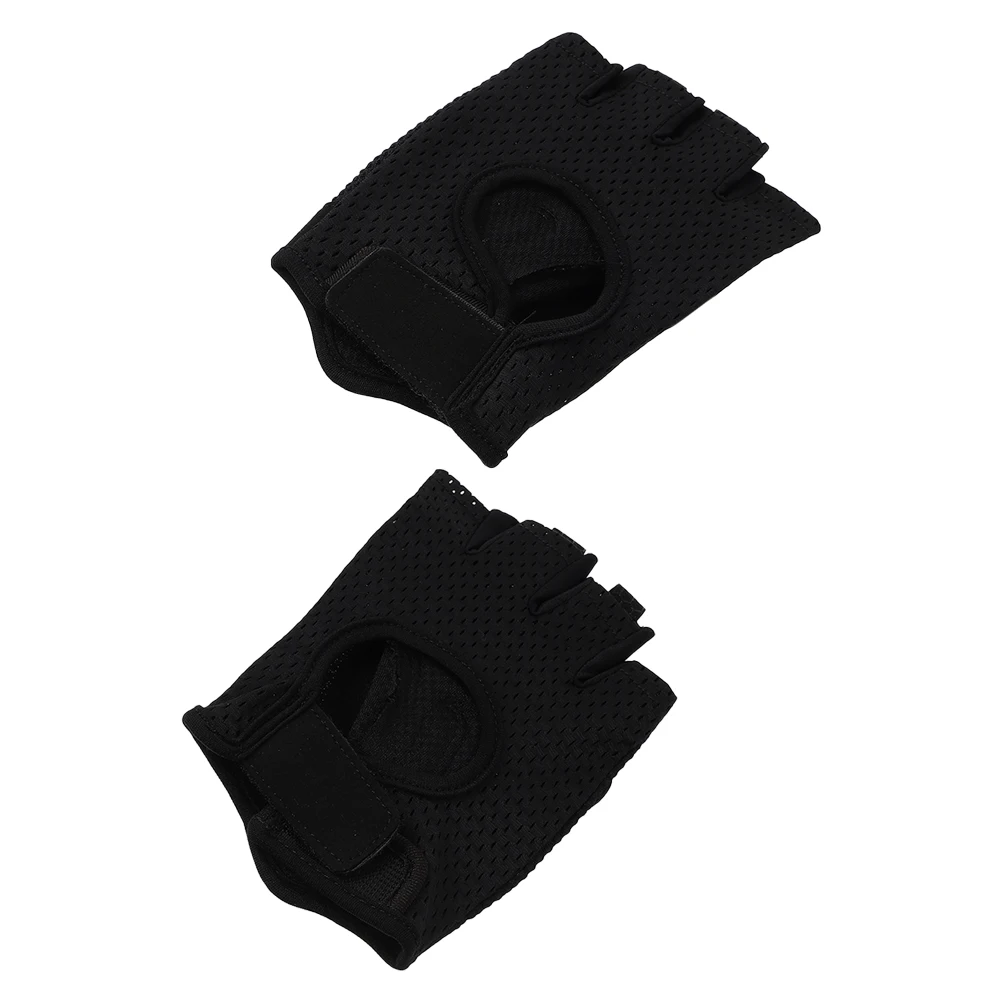 

Breathable Weight Lifting Gloves Gym Exercise Silicone Anti Slip Cycling Sports Durable Fitness Half Finger Training