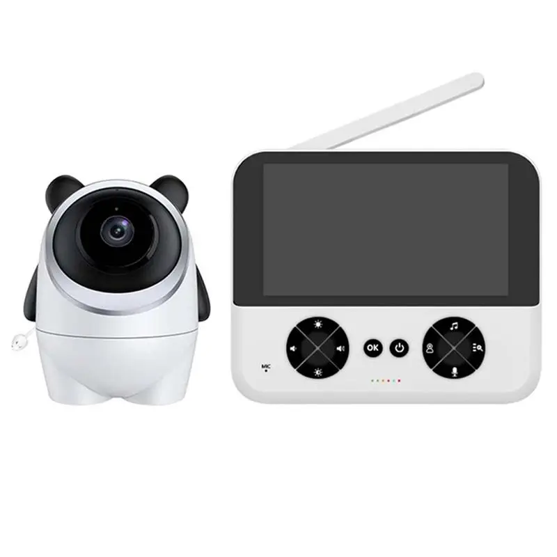BOFO 4.3 Inch Baby Monitor 2.4Ghz Wifi Remote Audio Two-Way Voice Night Vision Wireless Security Baby Monitoring US Plug
