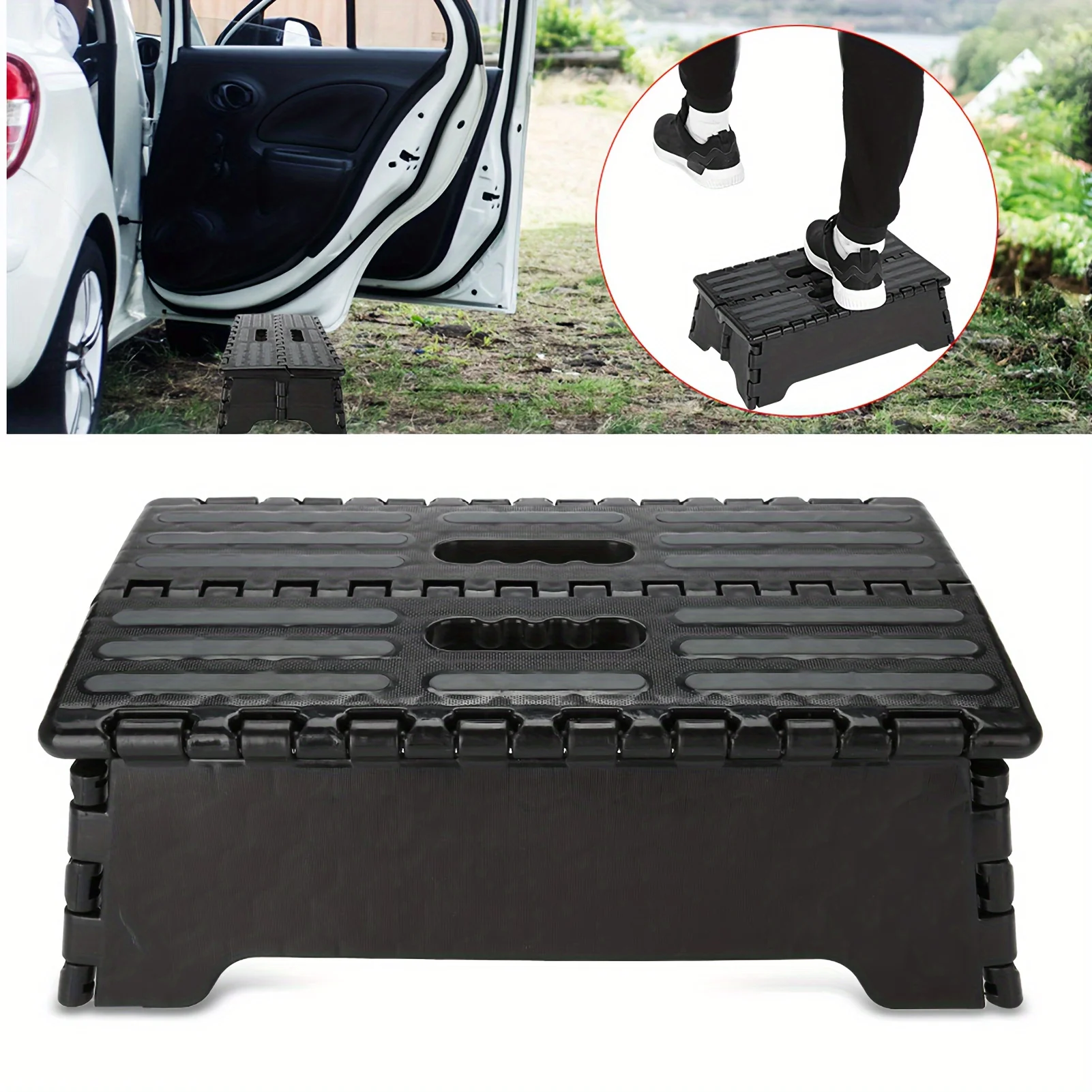 Door-mounted Anti-slip Footrest That Can Be Folded