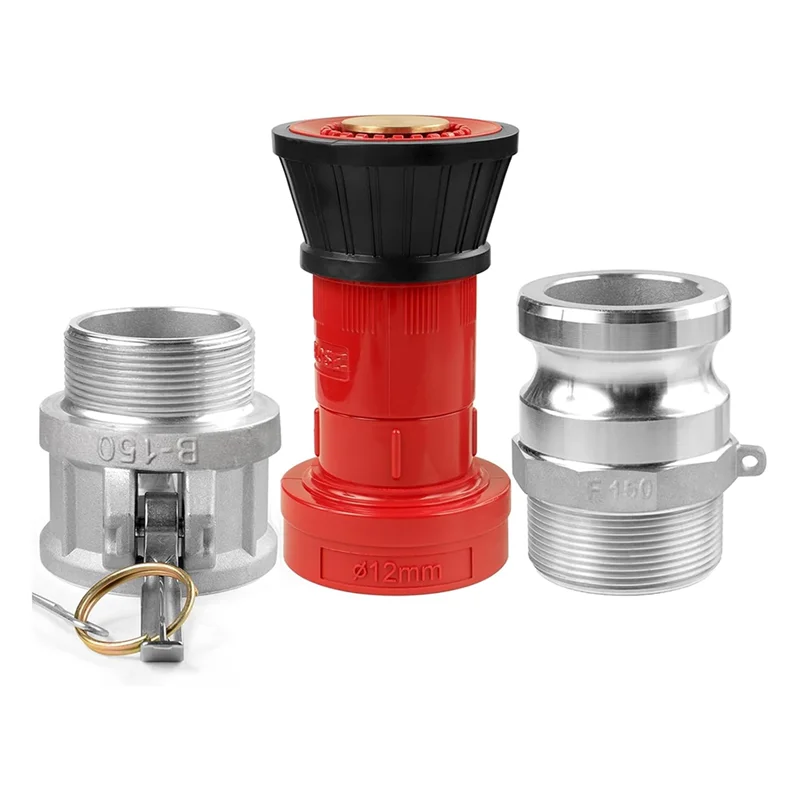 

BYBS-Fire Hose Nozzle,1-1/2Inch NPSH Heavyduty Industrial Fire Hose Constant Flow Fog Nozzle With 1.5Inch Camlock Fitting