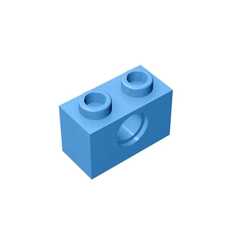 50 Stück 3700er Bausteine 1 x 2 mit Loch, Baustein-Sammlungen, modulare GBC-Spielzeuge für technische MOC-DIY-Bausteine, kompatibel – Detail 5