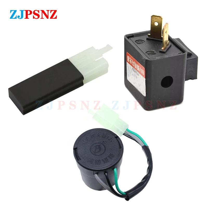 

Реле мигалки указателя поворота DC12V 48V-64V 2 контакта 3 контакта зуммер звуковой сигнал реле мигалки индикатор мигалки светодиодные мигалки указатели поворота