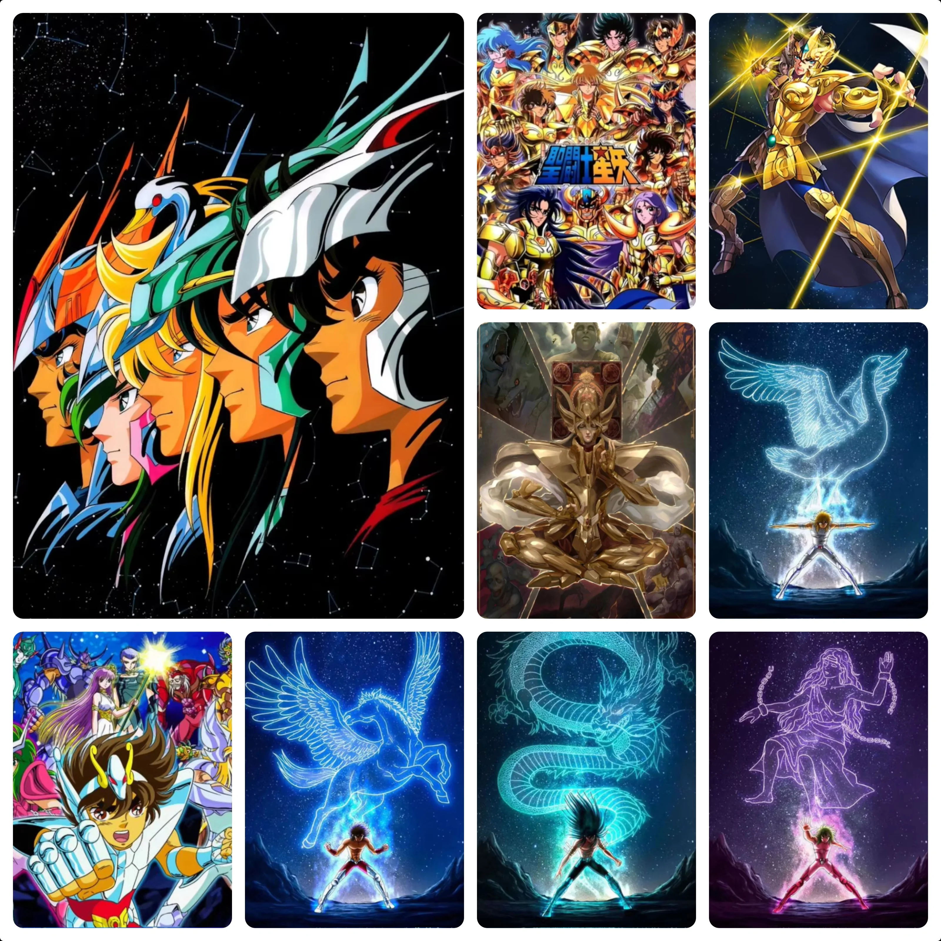 DIY Saint Seiya Family Anime Character Jigsaw Puzzles 500/1000/1200/2000PCS Handmade Art Exquisite Home Decor Gift No Frame