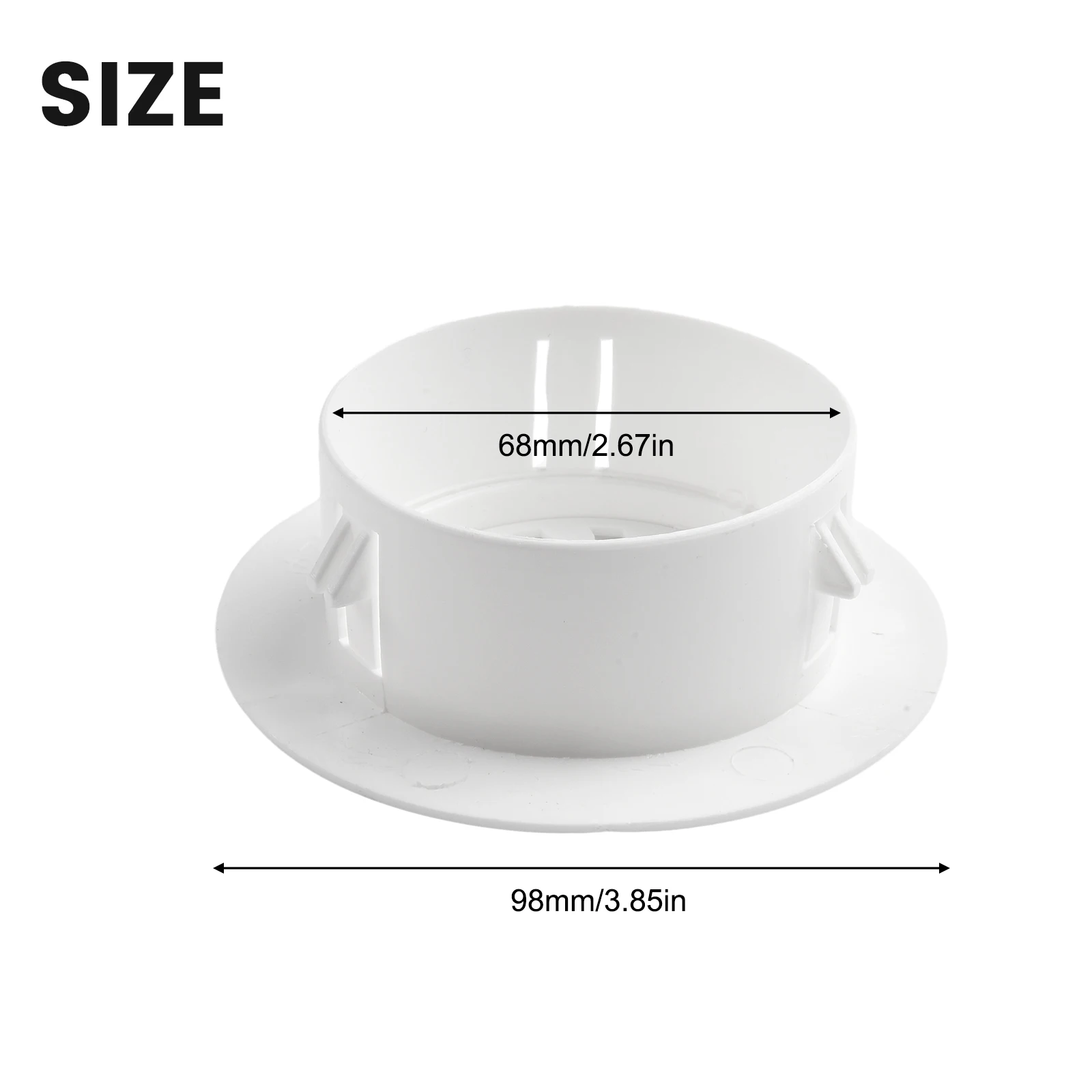 Plastic Cover for Ventilation Grille Wall Openings with Shutter Designed for Air Conditioning Using Polypropylene