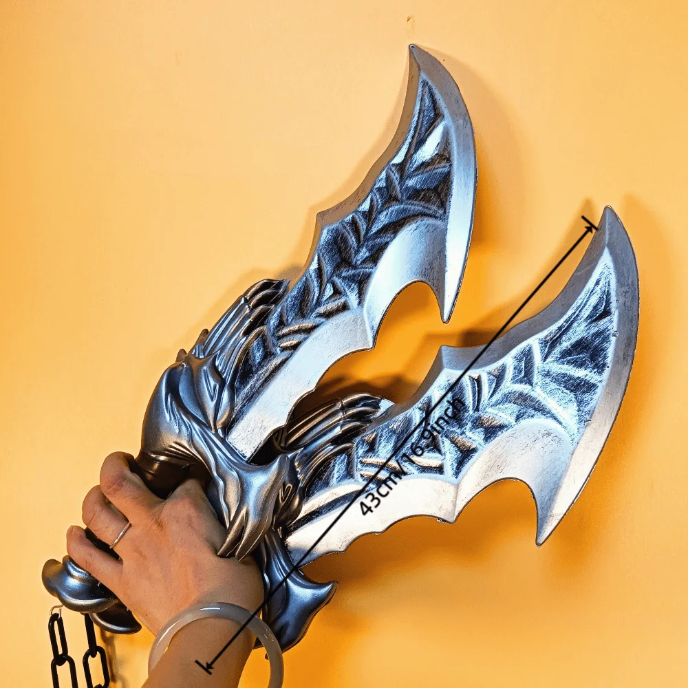 17in PU Kratos Katana Athena lame Chaos épée samouraï taille réelle japonais dieu de la guerre 4 Anime Cosplay accessoire Katana épée jouet cadeau