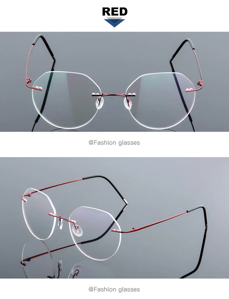 Randlose Memory-Titanlegierung, blaues Licht blockierende presbyopische Lesebrille, Business-Männer und Frauen, leichte verschreibungspflichtige Brillen – Detail 15