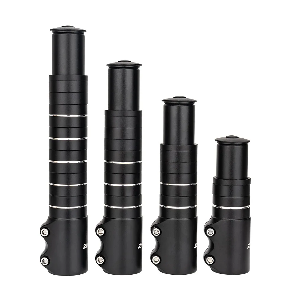 

With Washer Bike Fork Stem Riser Extender Convenient Aluminum Alloy Mountain Bike Stem Riser Shortcut Corrosion Resistance