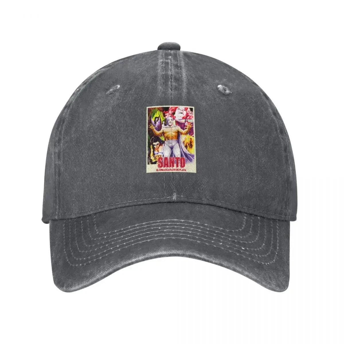 Santo Vintage Poster Baseball Cap Hat Beach Rave Wild Ball Hat Tea Hat Caps Women Men's