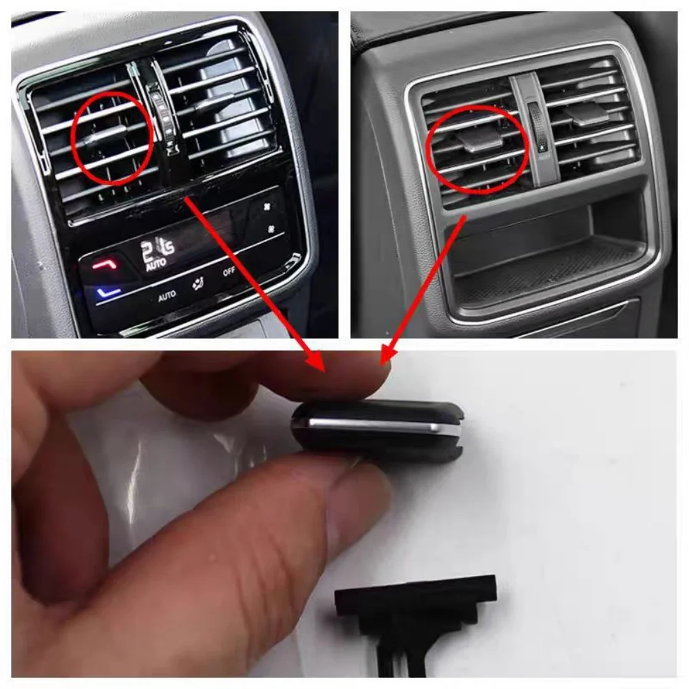 Air Vent Grill Tab Clip for Passat For B8 Centre Console Rear AC Vent 2019-2024 Black Plastic 3G0819203A Direct Fit