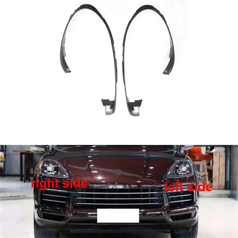 ABGR-1Pair Front Headlight Rubber Sealing Strip Waterproof For Porsche Cayenne 15-17 Head Light Lamp Weatherstrip Gasket Trim Pa