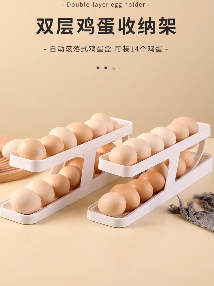 Refrigerator Egg Dispenser Egg Storage Box for Home Kitchen