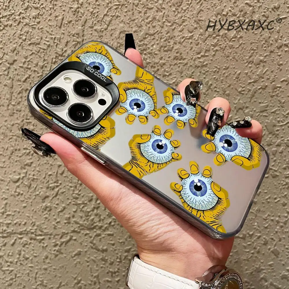 Trippy Pop Art Eye Mouth Phone Case FOR IPhone 17 16 15 Pro MAX 14 13 12 16e 15Pro Plus Shell 17Air Silver Shell IMD Covers