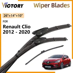 Car Front Rear Wiper Blades For Renault Clio 4 IV Hatchback RS Estate 2012 - 2020 2017 2014 Windshield Windscreen Window Brushes