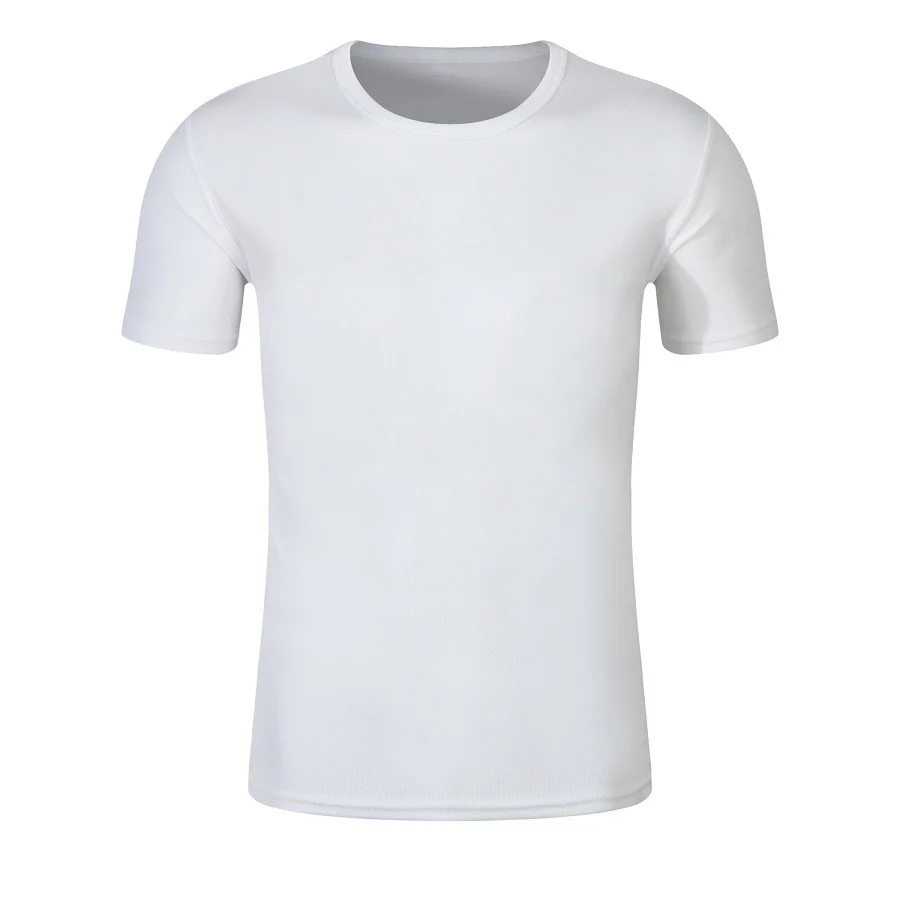 Marathon Men's Casual T-shirts Summer Quick Dry Breathable Round Neck Short Sleeve Elastic Outdoor Training Hiking Run T-shirts image 4