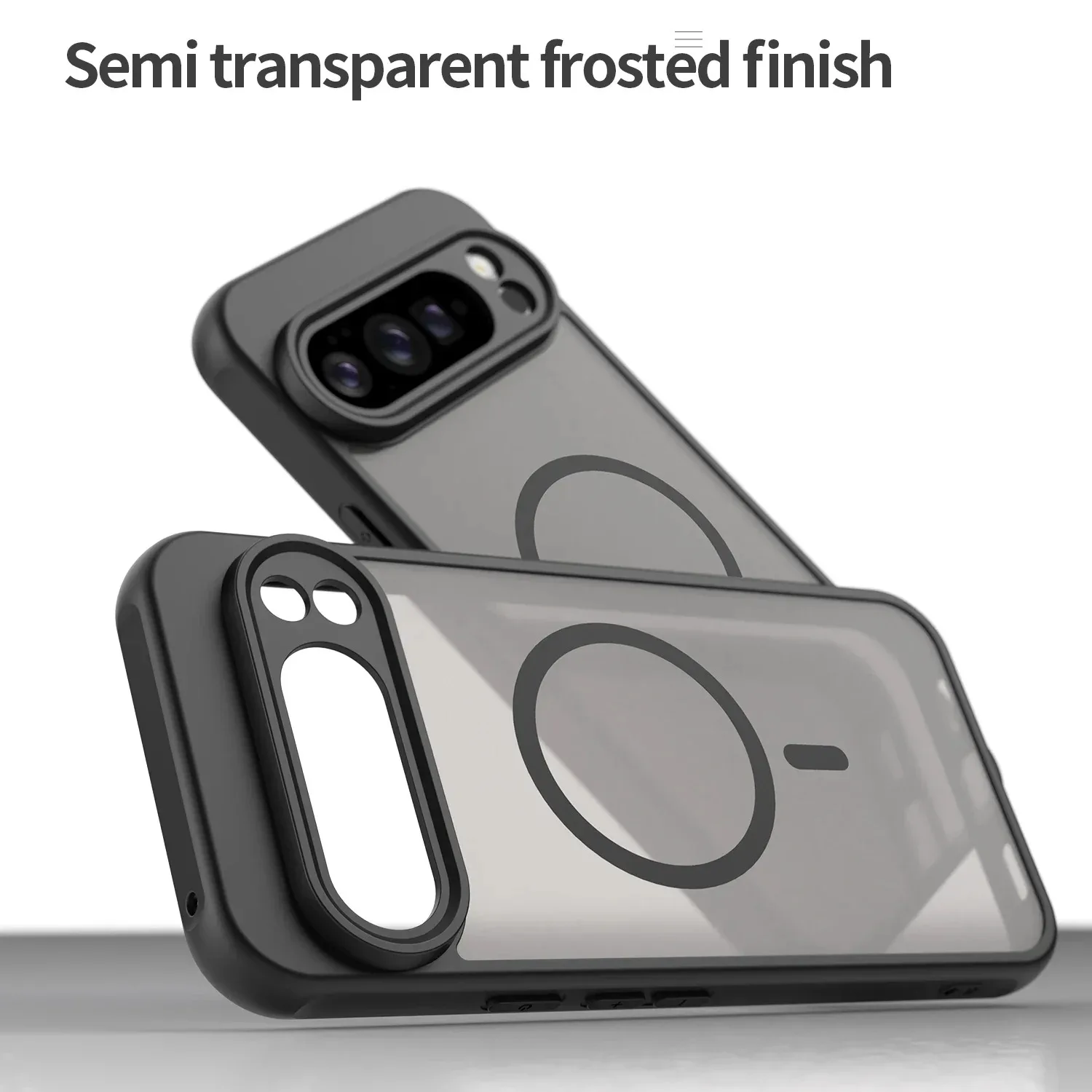 Luxuriöse Transparente Matte Magnetische Handyhülle für Google Pixel 11 10 9 Pro XL 11 10 9 Pro 9A 10A Kabellose Ladehandyhülle