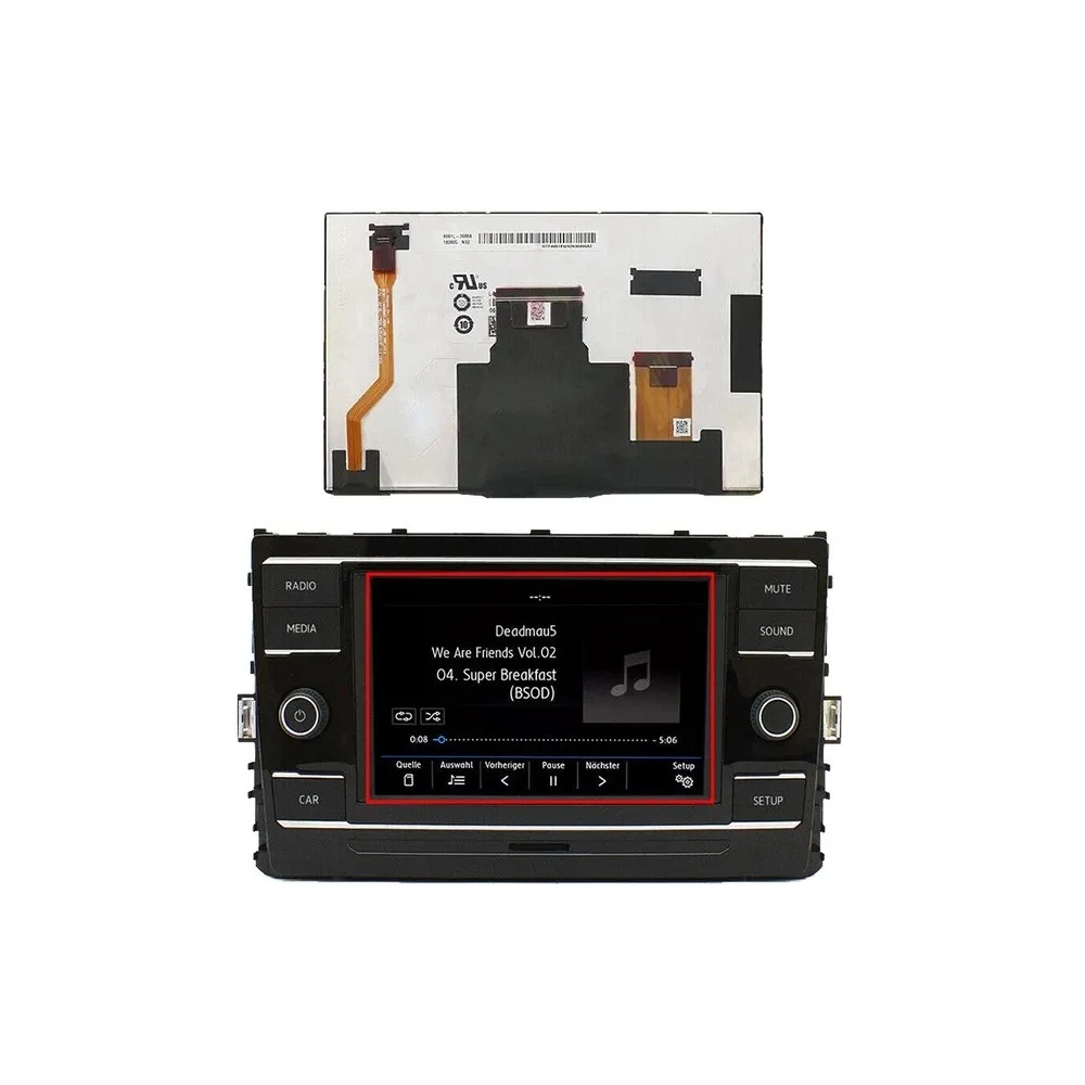 

LCD Display For Volkswagen Golf Passat Polo Tiguan T6.1 Skoda Fabia MIB2 Radio Screen Replacement