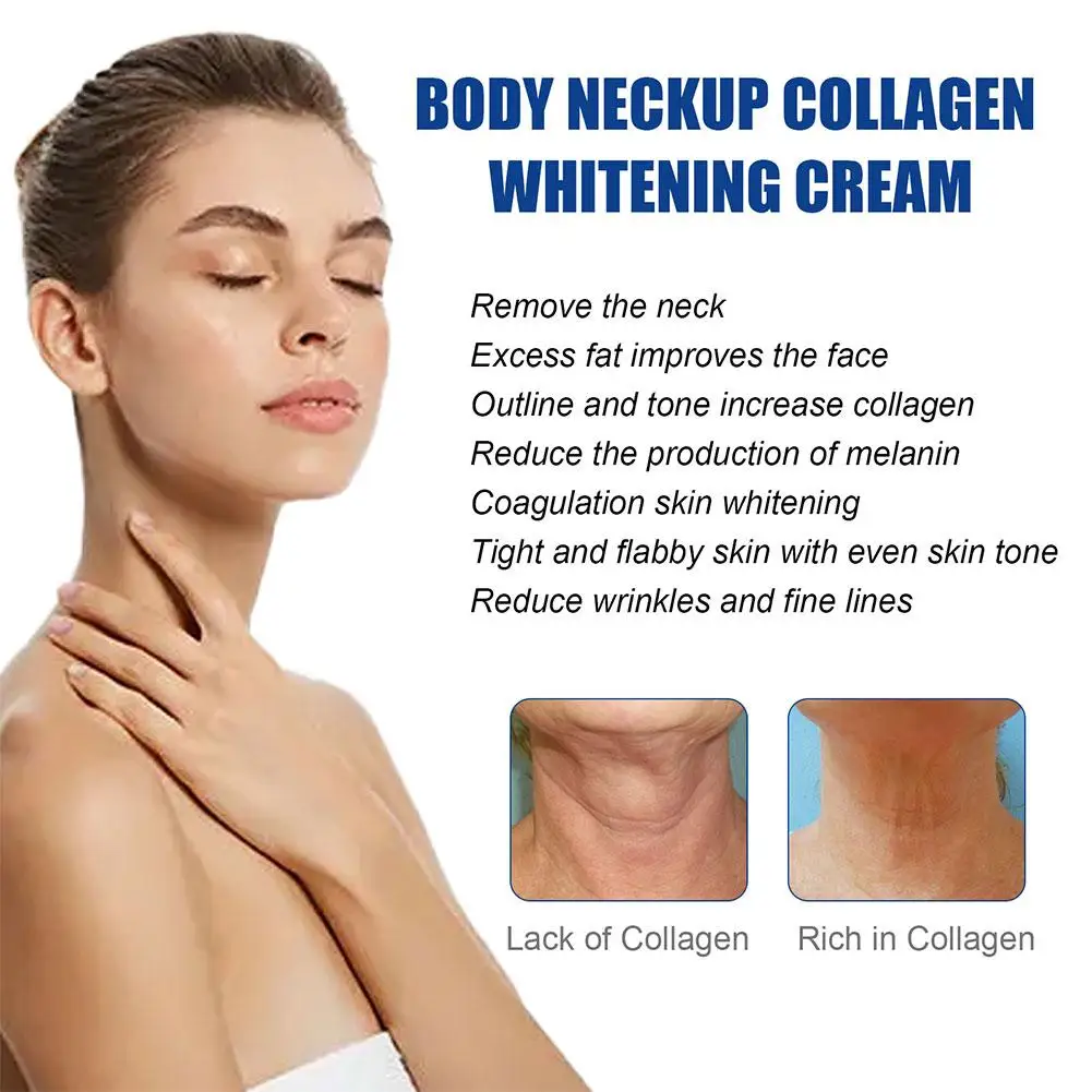 Collagen Neck Cream Reducing Fine Line Moisturizing Lifting Firming Anti-aging Efficient Whitening Skin Care Beauty