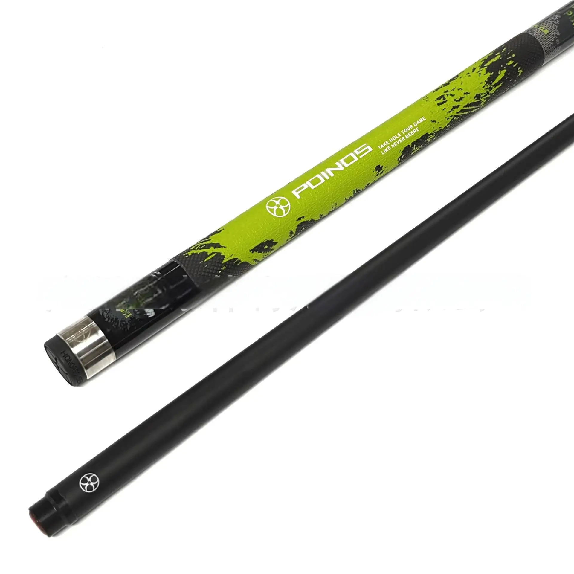 High Quality Carbon Fiber 1/2 Split Pool Rod Maple Stainless Steel Alloy Joints Multiple Colors Optional Tighter Bullet Joints