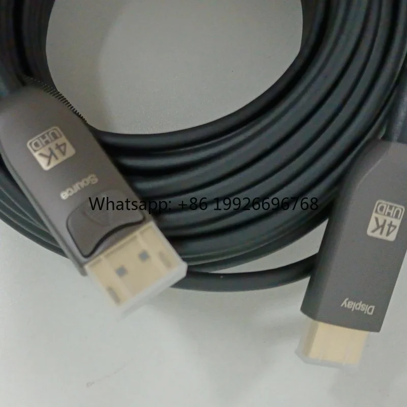 

DTECH DT-2720 20M 4K 60Hz DP to HDMI 2.0 Optical Fiber Cable for Home Theater Monitor Computer Projector