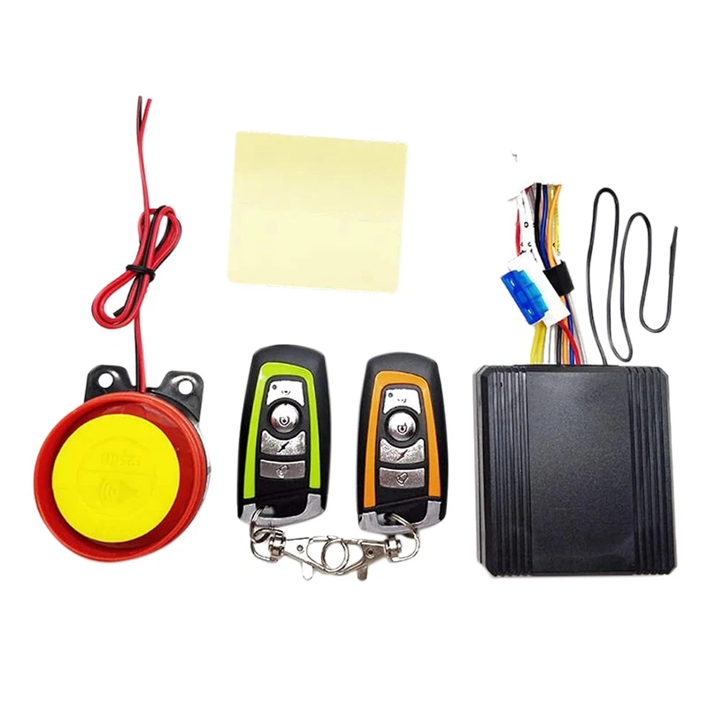 

Newuniversal 12V Motorcycle Safety Alarm Anti-Theft System Remote Control Engine One-Button Start For Bicycle Scooter