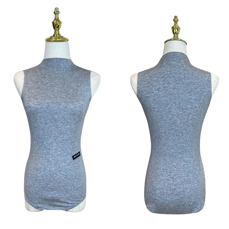 New Latin Dance Clothes Women Sleeveless Vest Leotards Asult Rumba Samba Ballroom Dance Practice Wear High Collar Tops  DNV24723