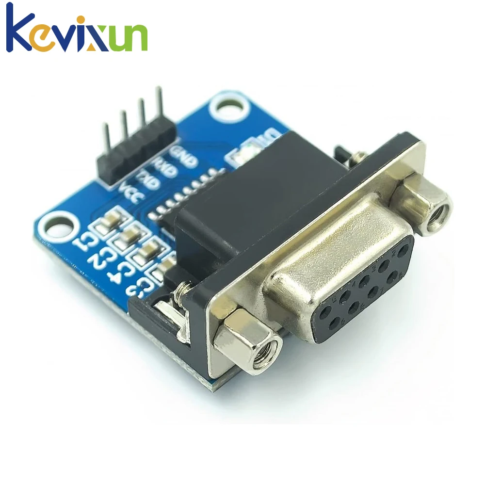 1-10pcs MAX3232 RS232 to TTL Serial Port Converter Module DB9 Connector MAX232