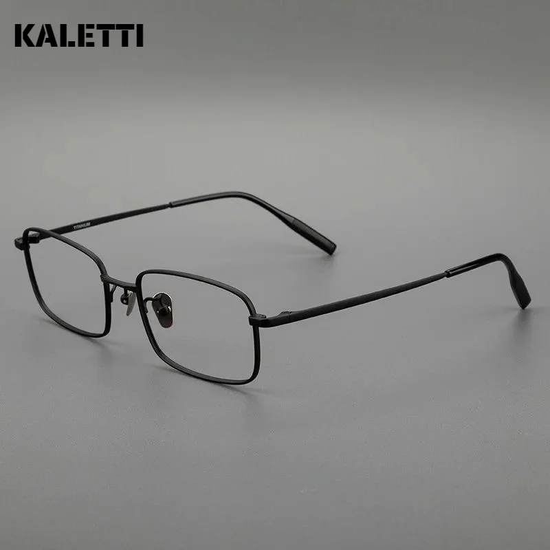 Ultra-light pure titanium small square pure titanium frame small face shape ultra-light simple glasses myopia glasses frame