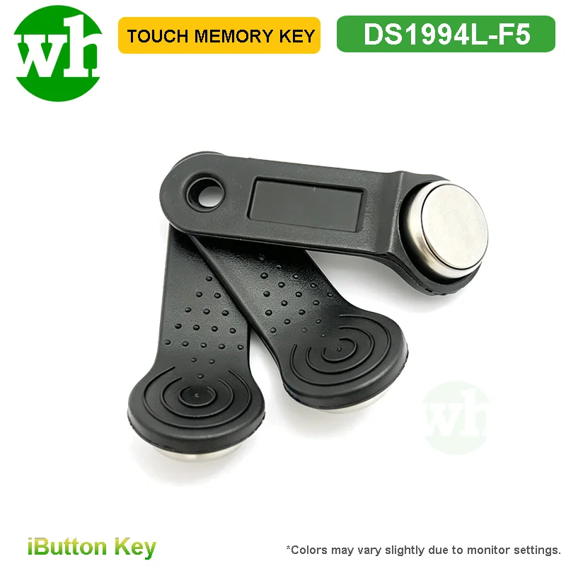 1 unidad/lote DS1904L RTC iButton Módulo de reloj en tiempo real de 1 cable, dispositivo de registro de tiempo de acero inoxidable para acceso a registros con fecha y hora