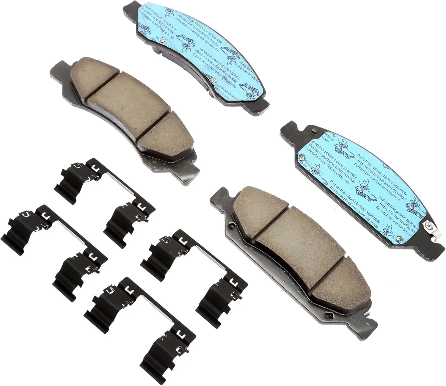 

High-Performance Ceramic Front Disc Brake Pad Kit for GM Vehicles, Quiet & Durable
