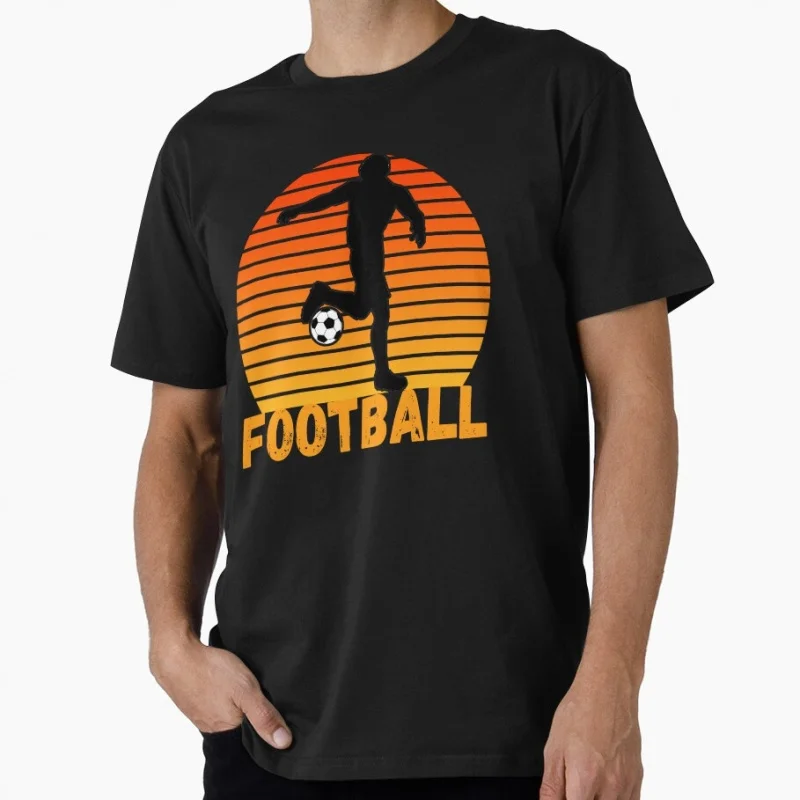Football= Soccer Funny Gift T shirt for Soccer Sport Short sleeve Graphic clothes US Size Tops