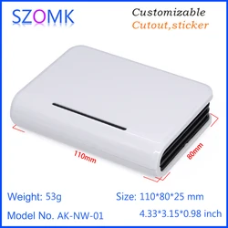 1Piece 110*80*25mm hot sales abs wifi router enclosure plastic electronics box szomk LED distribution enclosure control box