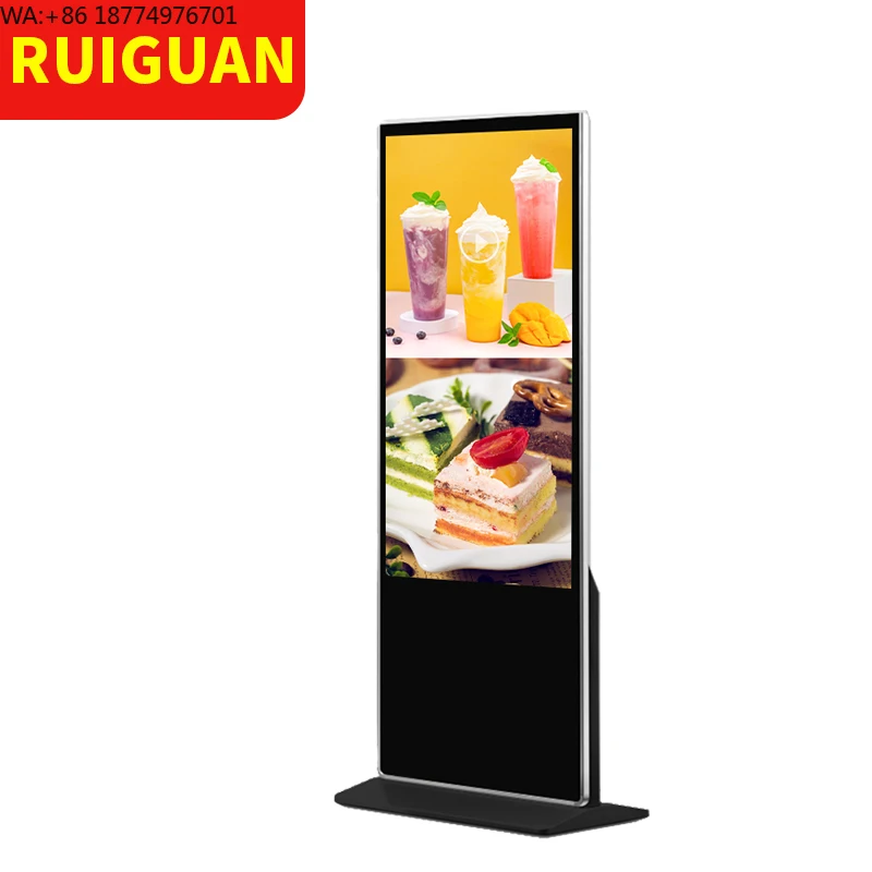 2K/4K Indoor Advertising Player Display Floor-Standing Vertical TV Touch Screen Kiosk HD LCD LED Digital Signage