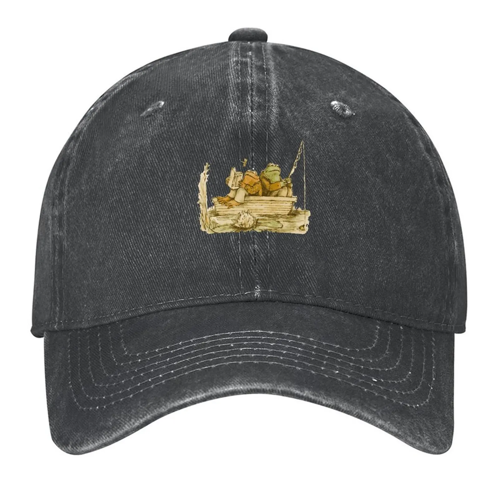 

frog and toad Baseball Cap Military Cap Man Cosplay Hat Baseball Cap black Mens Women's